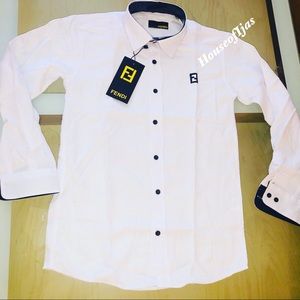 Look fabulous in this Fendi button up top